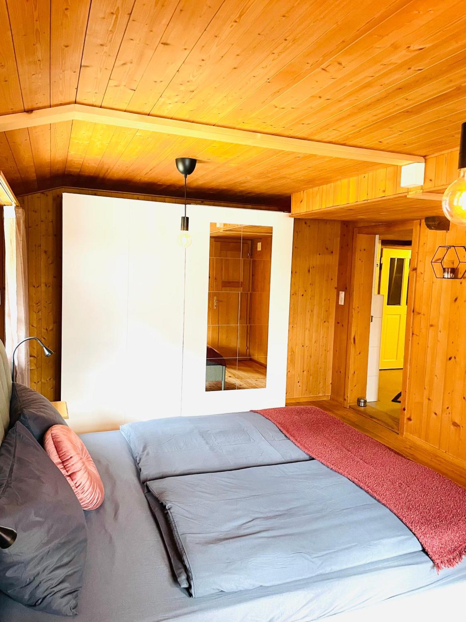 Lovely & Great Equipped Wooden Alp Chalet Flat Kandersteg Exterior photo