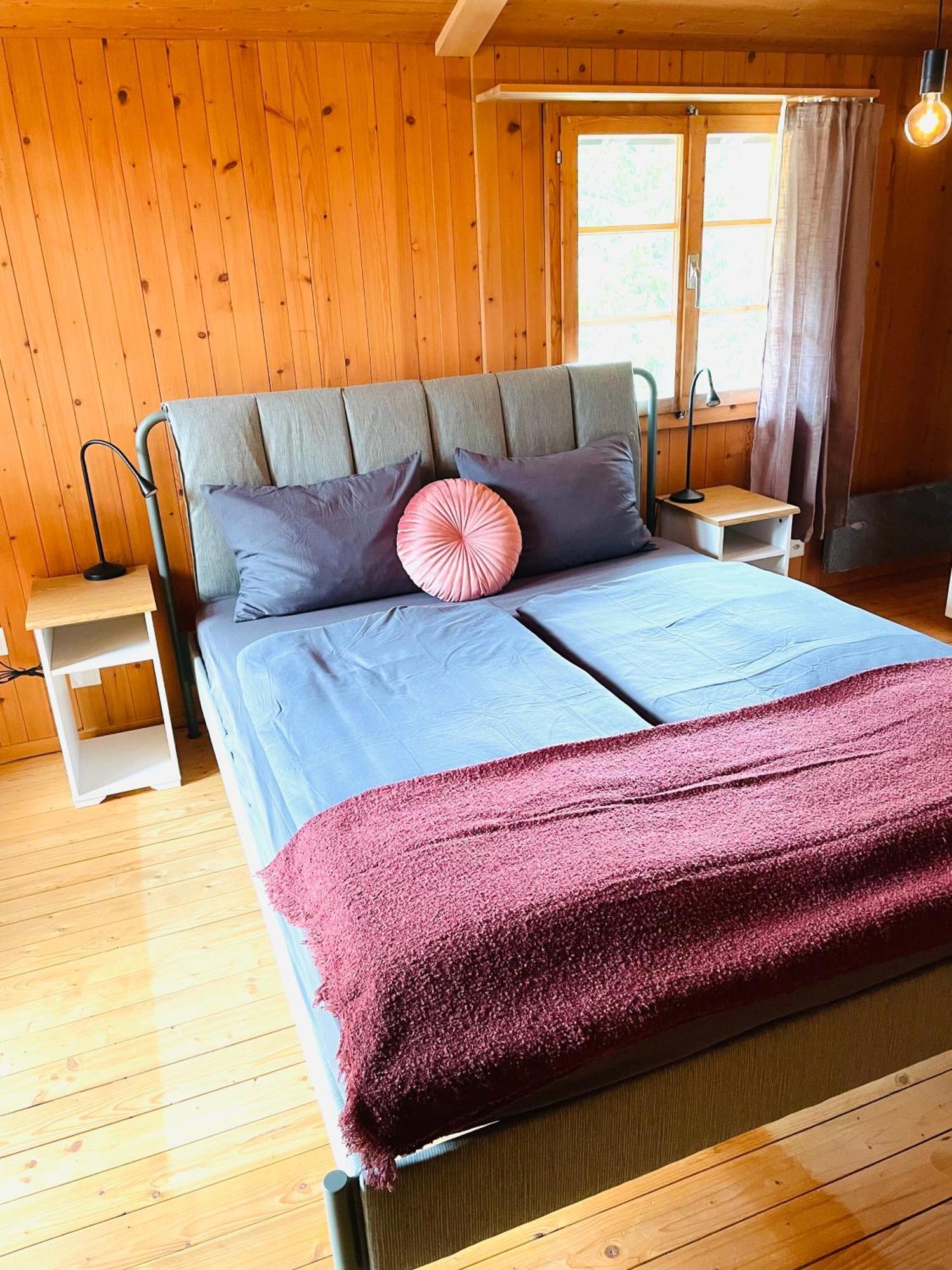 Lovely & Great Equipped Wooden Alp Chalet Flat Kandersteg Exterior photo