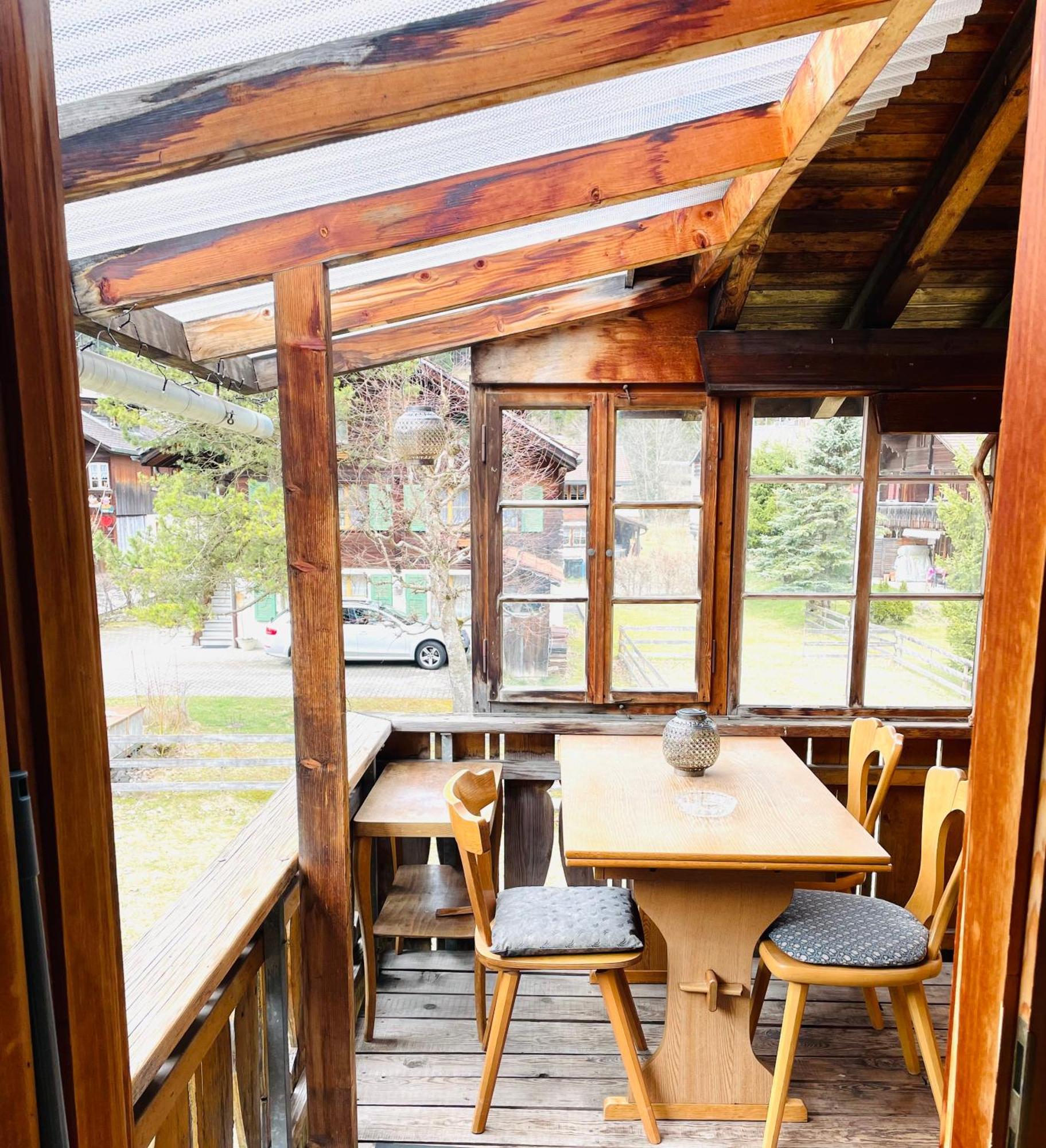 Lovely & Great Equipped Wooden Alp Chalet Flat Kandersteg Exterior photo